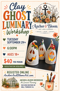 Clay Ghost Luminary - September 29
