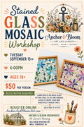 Stained Glass Mosaic Trays - September 15