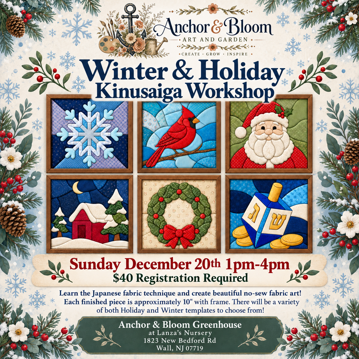 Winter & Holiday Kinusaiga Workshop - December 20
