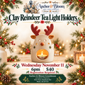 Clay Reindeer Tea Light Holders - November 11
