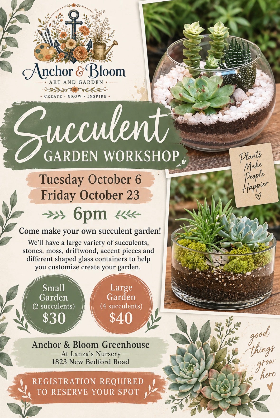 Succulent Garden Workshop - October 23