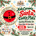 Kids Ceramic Santa Cookie Plate - November 29